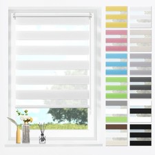 Doppelrollo klemmfix ohne Bohren Fensterrollo lichtdurchlässig & verdunkelnd