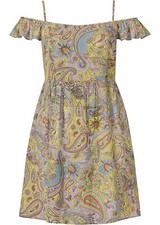 Neu Verspieltes Paisley Kleid