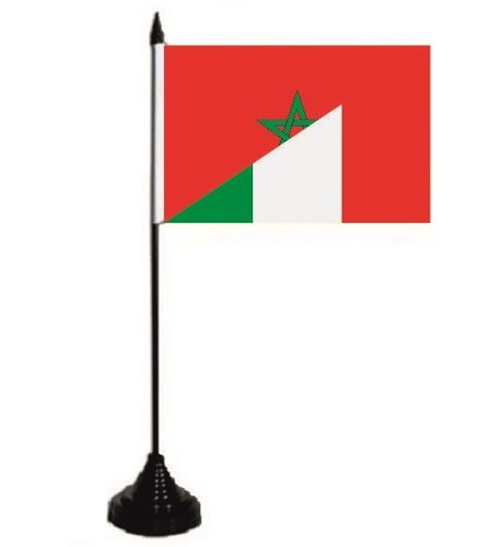 Tischflagge marokko italien - tischflagge, marokko-italien