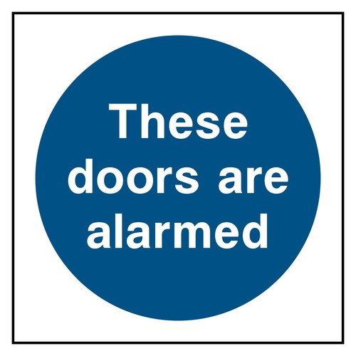 Diese türen sind alarmschild - diese,