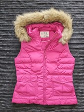 S. Oliver Weste Daunen pink Gr. 40 Kunstfell Kragen Kapuze Neu ohne Etikett