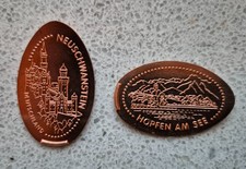 Elongated Coins ex Coin Hopfen am See / Schloss Neuschwanstein  Souvenirmünze