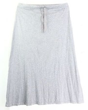 Rock mit Gummizug Gr. XL Grau Damen-Skirt Freizeitrock RPW