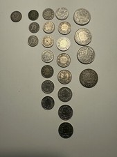 Schweizer Franken Münzen  alt ( 19 Jahrhundert ) bis neu ( 20. Jhd. ):