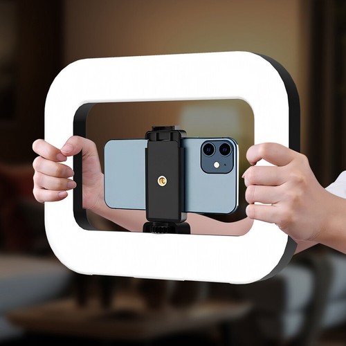 Smartphone video rig mit licht - smartphone,