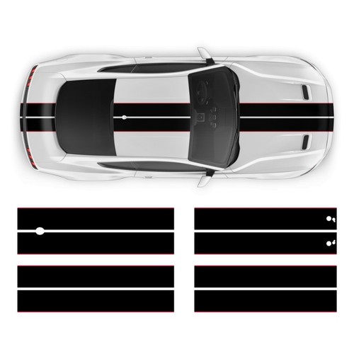 Mustang rennstreifen aufkleber - mustang,