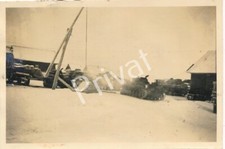 Foto WK2 Panzer Fahrzeuge Wehrmacht Ziehbrunnen Winter Quartier Russland M1.05