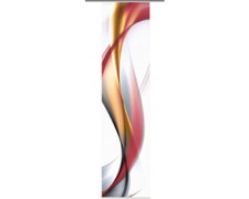 Schiebegardine Digitaldruck Redfield rot 60x245 cm