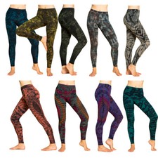 PANASIAM Legging Batik Farben handmade Yoga Dance Sport Fitness boulderhose