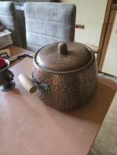 GEHÄMMERTER KUPFER TOPF BOWLE