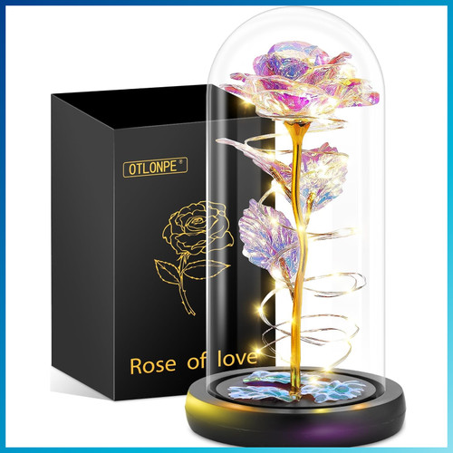 Ewige glasrose personalisiert - ewige,