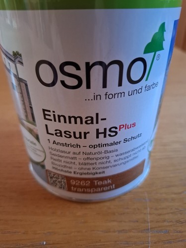 Osmo einmal lasur plus teak - einmal,