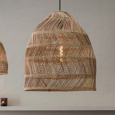 PR Home Hängeleuchte Maja Hängelampe Deckenlampe Lampe Rattan natur Ø 45 cm IP44