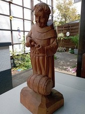 Holzfigur Mönch, 42cm Höhe