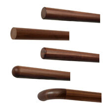 Nussbaum Handlauf lackiert Holz rund Stange griff Treppe Geländer dunkel braun