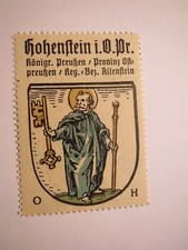 Hohenstein Ostpreußen / Reklamemarke Kaffee Hag - Wappen