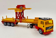 ? SIKU 3711 Volvo F10 Tieflader mit Kran – W.-Germany • gelb/rot • Sammler ✨⭐️