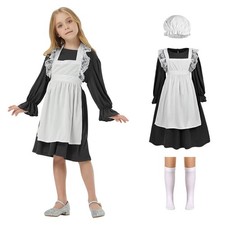 Maid Dress, Schwarz French