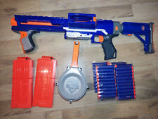 Nerf Rampage Blaster + 25er Elite-Trommel-Magazin + 2x 12er Magazin + 80 Darts