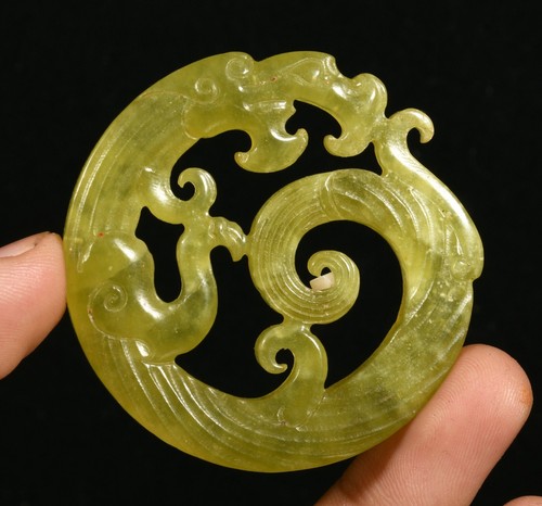 Natürliche grüne jade - 2.1'',
