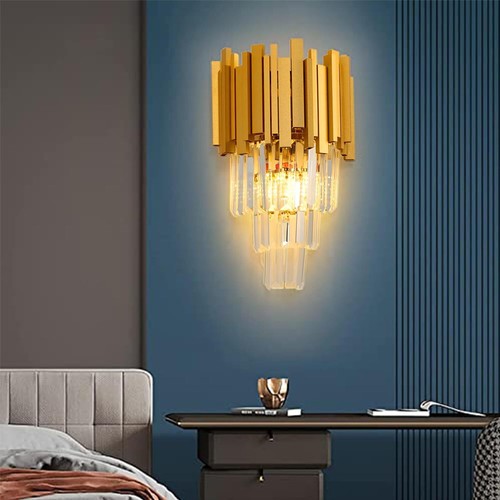 E14 kristall wandleuchte - kristall, wandleuchte,led
