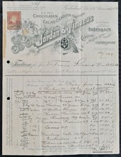 Jordan & Timaeus Rechnung 23.11.1904  Doppelseite Österreich