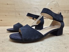 CAPRICE DAMEN BLOCKABSATZ SANDALETTEN KLETT-SANDALEN  GR:38 UK:5 DUNKELBLAU