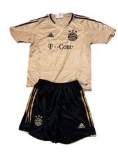 Bayern München goldenes Auswärtstrikot & Shorts Ballack Gr. 164/176