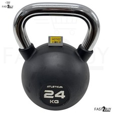 Atletica rubber kettlebell pro - rubber,