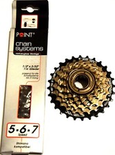 Point Set 18 Gang Kette und Schraubkranz 6fach Shimano