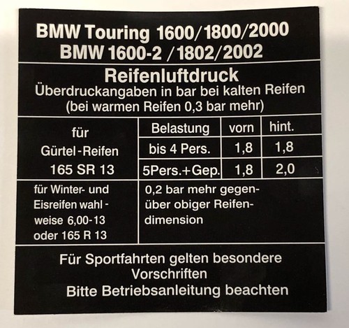 Bmw e10 aufkleber - bmw,