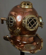 Taucherhelm US Navy Mark V Deep Sea Marine Divers Antique Scuba SEA Divers