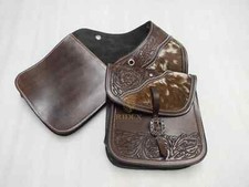 Echthaar auf leder western - echthaar,