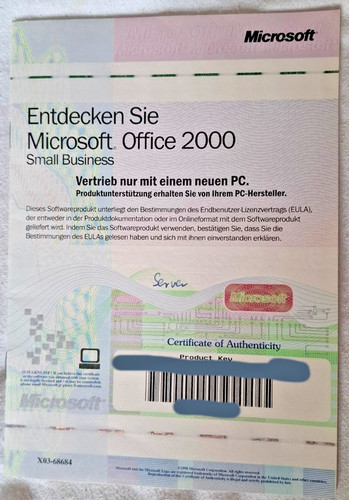Microsoft office 2000 smb - 2000,