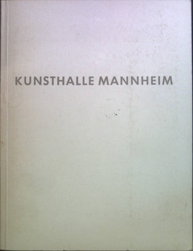 Kunsthalle mannheim - kunsthalle,