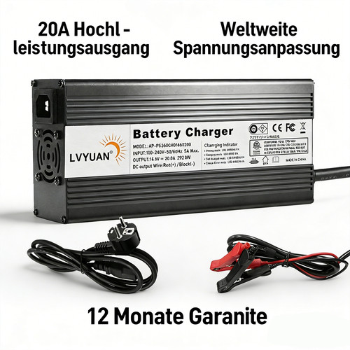 Lifepo4 ladegerät 12v 20a - lifepo4,
