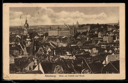 Ansichtskarte altenburg blick - ansichtskarte,