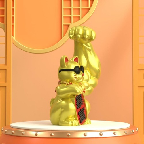 Powered lucky cat figur - lucky,