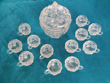 Bowle Set Glas Vintage 13-teilig Original Walther Glas 3,5l Haushaltsauflösung