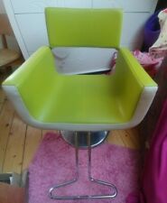 Friseur-Kosmetik-Designer-Schreibtisch-Büro-Stuhl grün Chrom Sessel TOP