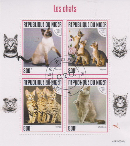 Katzen niger gestempelt 2690 - niger,