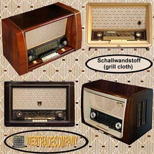 Röhrenradio Stoff Rhombenform