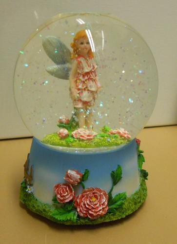 Glas glitzer schneekugel elfe - glas,