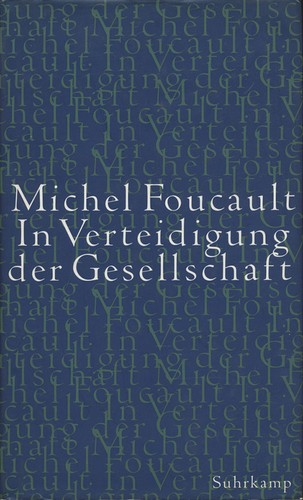 Foucault verteidigung der - in,
