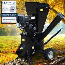 BRAST Häcksler Gartenhäcksler Benzin | 11kW(15 PS) mit 420cm³ | inkl. 22 Messer