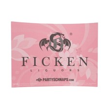 Ficken Likör Papp Schild pinkes Logo Festival Wand Tafel Party Gag Camping Sign