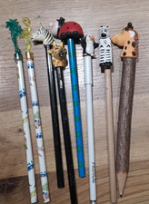 Bleistift Topper 80/90 er Jahre - Giraffe, Zebra, Tiger, Pinguin -aus Sammlung