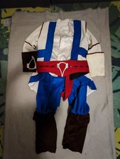 Assassin's Creed Kostüm Kinder 9/11 Fasching Kostüm Karneval Kostüm Kinder blau 