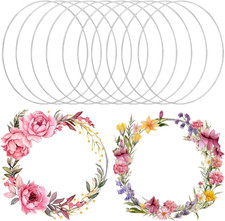 10 Metallringe 12 cm