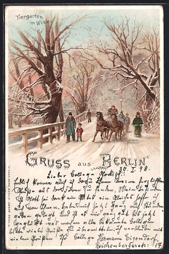 Winter-Lithographie